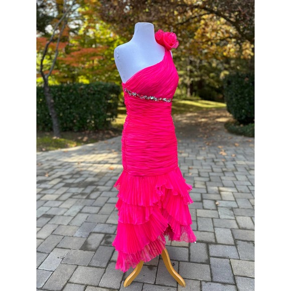 Barbie Core Special Occasion Dress Hot Pink Wedding Guest Prom Pageant Cosplay - Picture 4 of 10